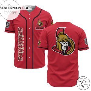 Custom Name Nhl Ottawa Senators Baseball Red Baseball Jersey – Premium Jersey – Custom Name Jersey Sport For Fans