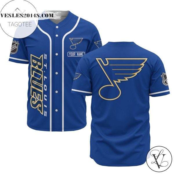 Custom Name Nhl St.louis Blues Blue Baseball Jersey – Premium Jersey – Custom Name Jersey Sport For Fans
