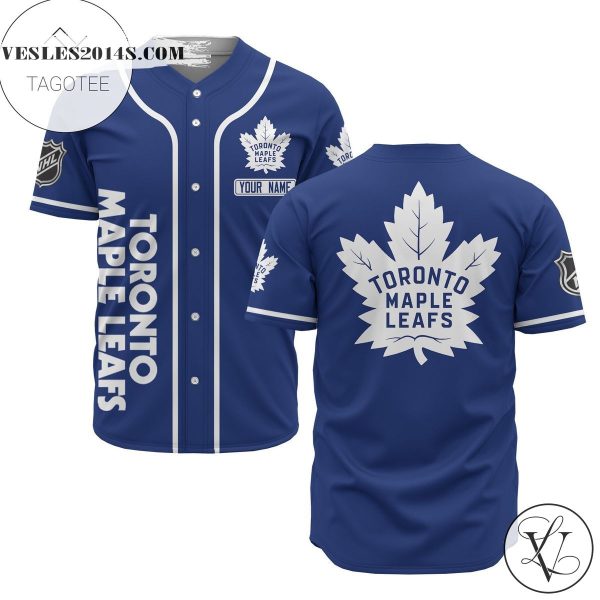 Custom Name Nhl Toronto Maple Leafs Baseball Blue Baseball Jersey – Premium Jersey – Custom Name Jersey Sport For Fans