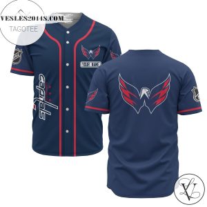 Custom Name Nhl Washington Capitals Blue Baseball Jersey – Premium Jersey – Custom Name Jersey Sport For Fans