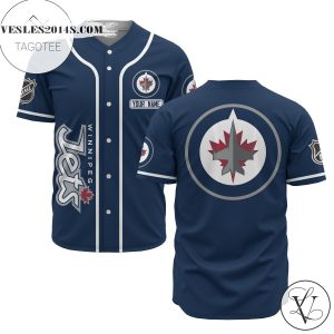 Custom Name Nhl Winnipeg Jets Blue Baseball Jersey – Premium Jersey – Custom Name Jersey Sport For Fans