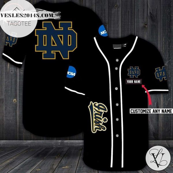 Custom Name Notre Dame Fighting Irish Baseball Jersey – Premium Jersey – Custom Name Jersey Sport For Fans