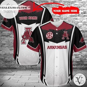 Custom Name Personalized Arkansas Razorbacks 394 Baseball Jersey – Premium Jersey – Custom Name Jersey Sport For Fans