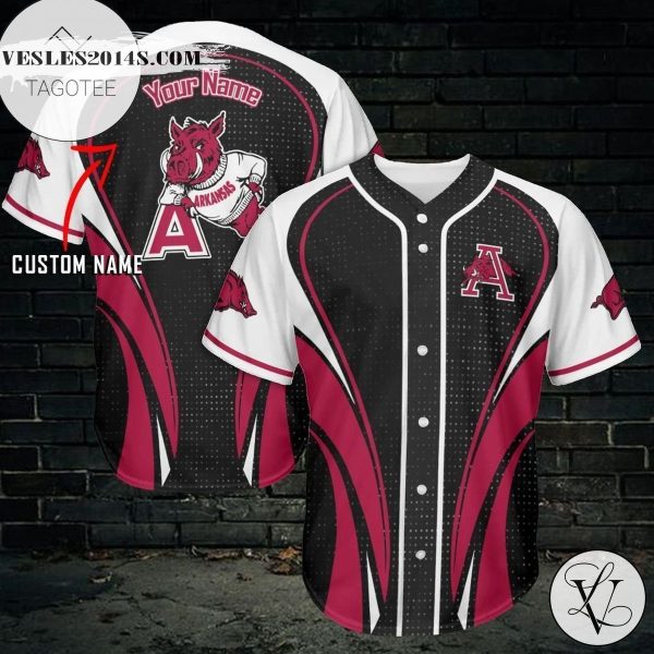 Custom Name Personalized Arkansas Razorbacks Baseball Jersey – Premium Jersey – Custom Name Jersey Sport For Fans