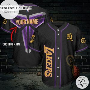 Custom Name Personalized Los Angeles Lakers Baseball Jersey – Premium Jersey – Custom Name Jersey Sport For Fans