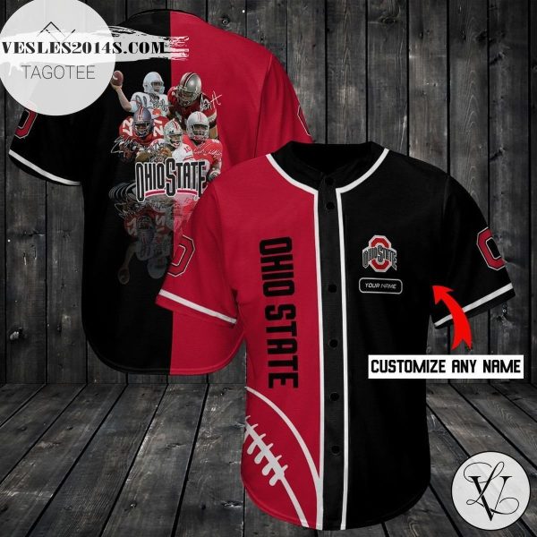 Custom Name Personalized Ohio State Buckeyes 100 Baseball Jersey – Premium Jersey – Custom Name Jersey Sport For Fans