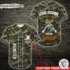 Custom name Camo Deer And Fish Hunting Lovers Baseball Jersey