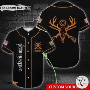 Custom name Deer Hunting Hunting Gift Baseball Jersey
