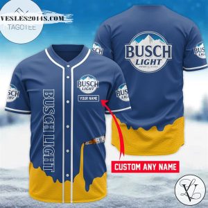 Customize Busch Light Baseball Jersey Shirt