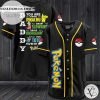 Daddy Pokemon Baseball Jersey – Black