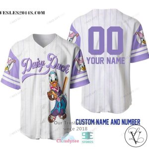 Daisy Duck Personalized Baseball Jersey Shirt