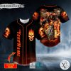 Dead Racer Ghost Rider Fire Skull Custom Baseball Jersey