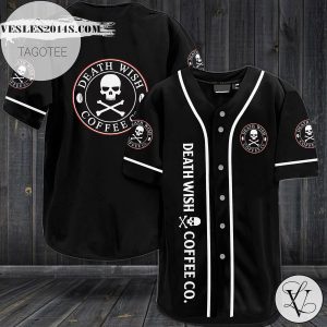 Dead Wish Coffee Baseball Jersey – Black