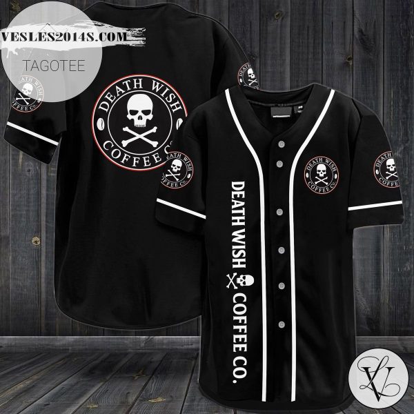 Dead Wish Coffee Baseball Jersey – Black
