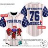 Deadpool Chibi Don’t Mess With American Personalized Baseball Jersey