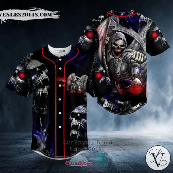 Death Devil Blood Skull Baseball Jersey