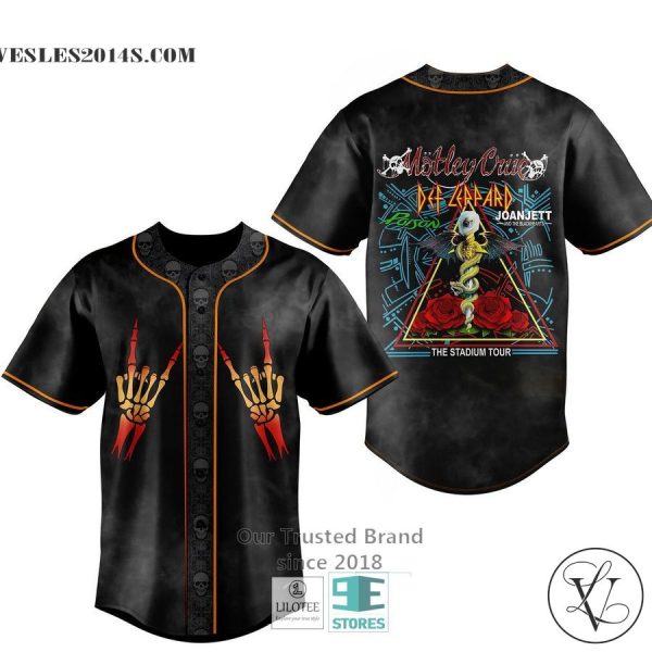Def Leppard 2022 Stadium Tour Baseball Jersey