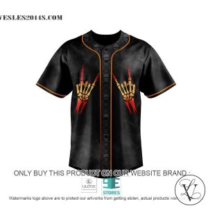 Def Leppard Motley Crue Tour Skull Baseball Jersey