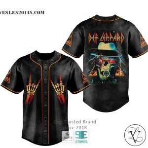 Def Leppard Skull face Baseball Jersey