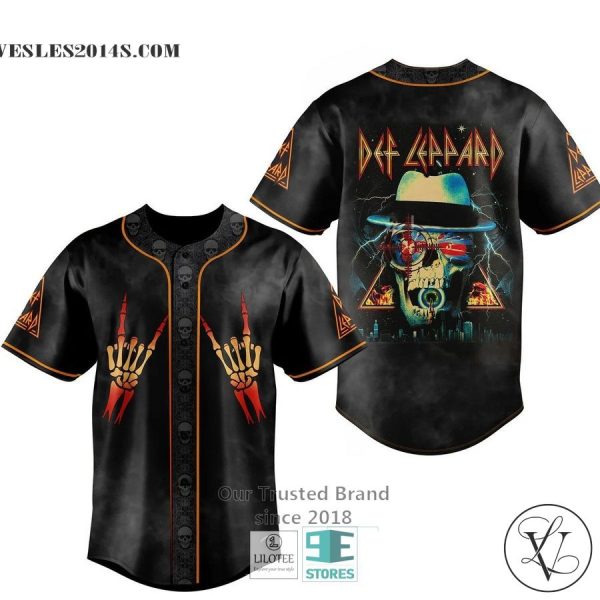 Def Leppard Skull face Baseball Jersey