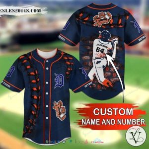 Detroit Tigers MLB Personalized Baseball Jersey Shirt