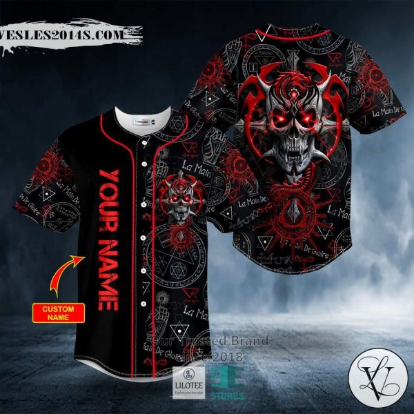 Devil Demon Dragon Skull Custom Baseball Jersey