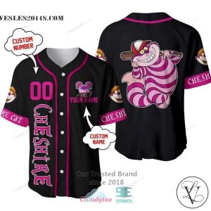 Disney Cheshire Cat Personalized Baseball Jersey Shirt