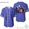 Disney Evil Villains All Over Print Lavender Purple Baseball jersey