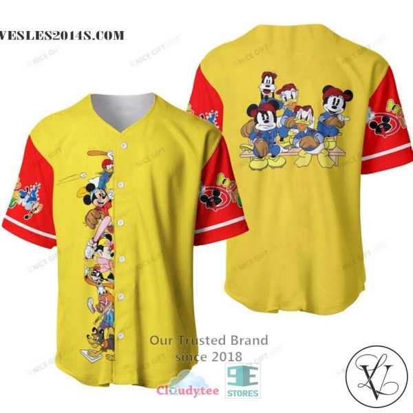 Disney Friends Baseball Jersey Shirt