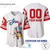 Disney Friends Cartoon Personalized Baseball Jersey Shirt