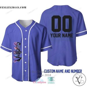 Disney Villains Personalized Baseball Jersey Shirt