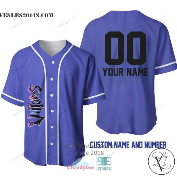 Disney Villains Personalized Baseball Jersey Shirt