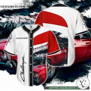Dodge Motorsports Challenger Baseball Jersey Shirt