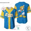 Donald Duck Custom Name Yellow Blue Baseball Jersey Shirt