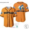 Donald Duck Disney Custom Name Baseball Jersey Shirt