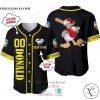 Donald Duck Personalized Yellow Black Baseball Jersey Shirt
