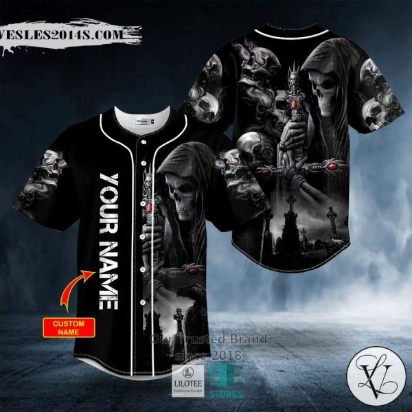 Doomsday II Skull Custom Baseball Jersey