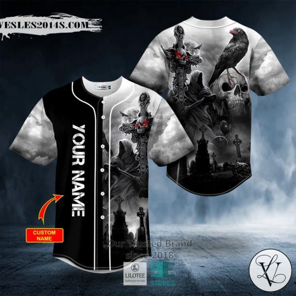 Doomsday Skull Custom Baseball Jersey