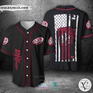 Dr Pepper United States Flag black Baseball Jersey