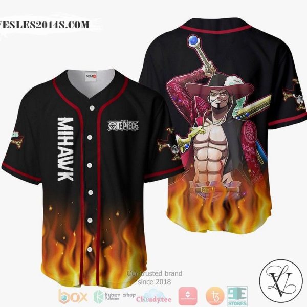 Dracule Mihawk One Piece Baseball Jersey Shirt
