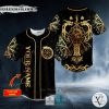 Dragons Axes Wolf Viking Tattoo Custom Baseball Jersey