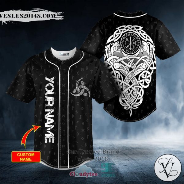 Dragons Viking Symbol Tattoo Custom Baseball Jersey