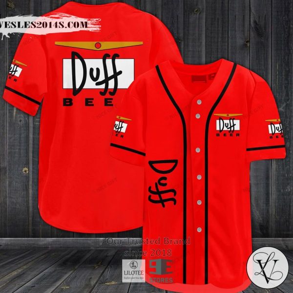 Duff Beer Baseball Jersey