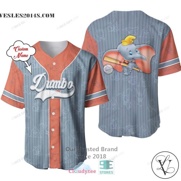 Dumbo Disney Custom Name Baseball Jersey Shirt