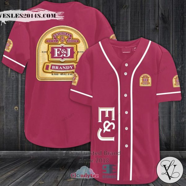 E&J Brandy logo pink Baseball Jersey