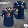 Eagle With Lite Beer Baseball Jersey Shirt