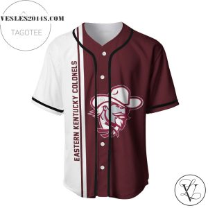Eastern Kentucky Colonels Baseball Jersey Half Style – NCAA