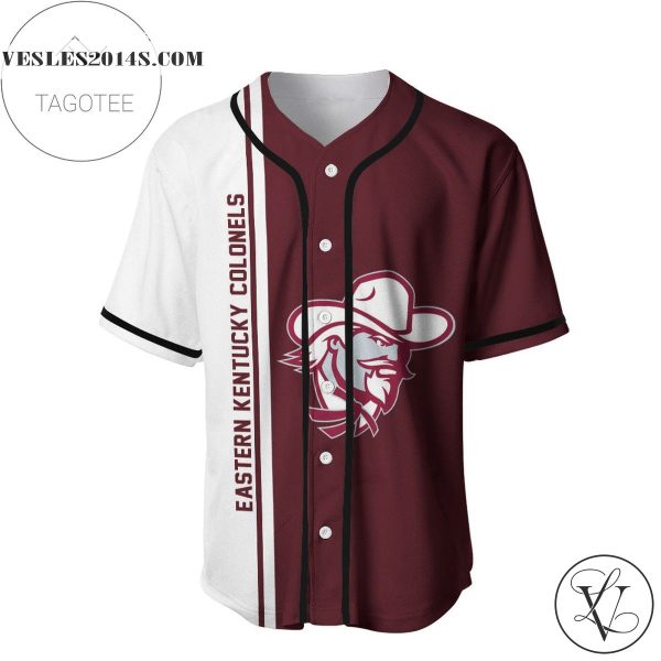 Eastern Kentucky Colonels Baseball Jersey Half Style – NCAA
