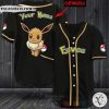 Eevee Pokemon Custom Name Baseball Jersey Shirt