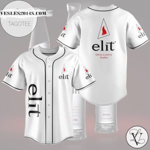 Elit Ultra Luxury Vodka Baseball Jersey – White